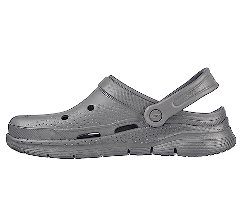 Skechers Erkek Arch Fit Foamies - Valiant Terlik, Gri, 42 EU von Skechers