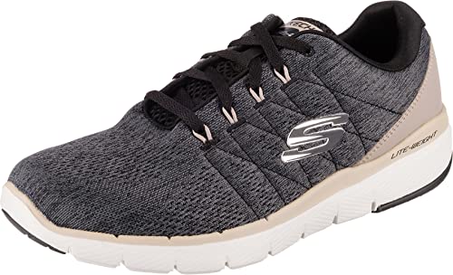 Skechers Herren Flex Advantage 3.0 Stally Sneaker, Black Mesh Trim, 39 EU von Skechers