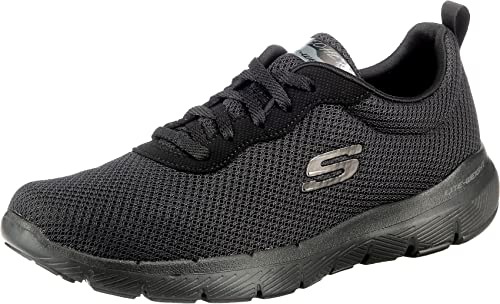 Skechers Damen Skechers Flex Appeal 3.0 13070-bbk Sneaker, Black Mesh Trim, 36 EU von Skechers