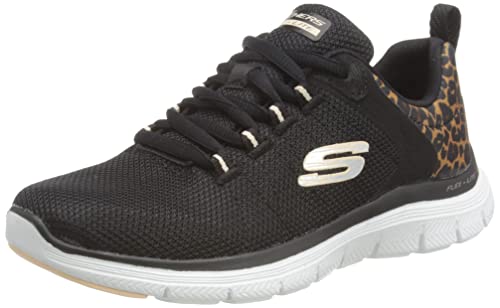 Skechers Flex Appeal 4.0, Damen Sneakers, Schwarz, 41 EU von Skechers