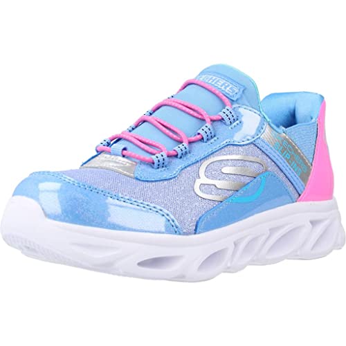 Skechers Flex Glide Sneaker, Blue & Pink Synthetic/Mulit Trim, 31 EU von Skechers