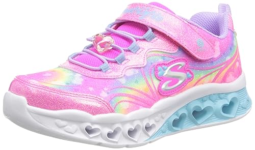 Skechers Flutter Heart Lights Groovy Swirl Wanderstiefel, Rosa, 21 EU von Skechers