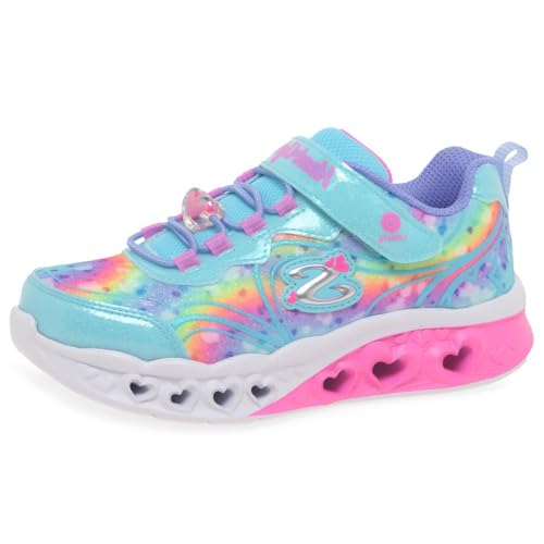 Skechers Unisex Kinder Flutter Heart Lights Groovy Swirl Wanderstiefel, Türkis, 35 EU von Skechers