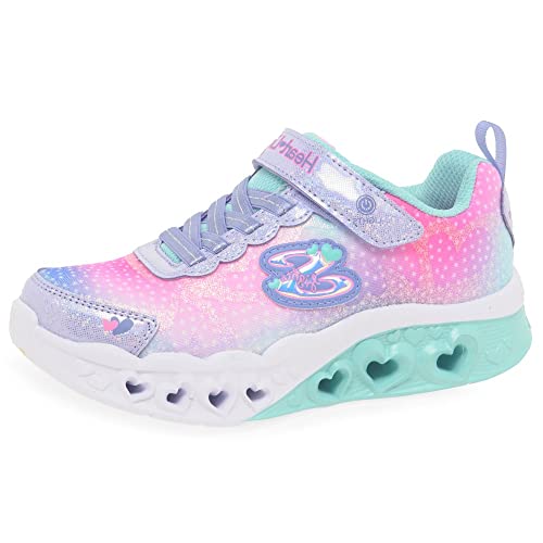 Skechers Mädchen Flutter Heart Lights Simply Love Sports Shoes,Sneakers, Lavender Synthetic Mesh, 32 EU von Skechers