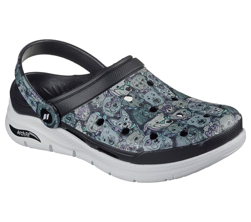 Skechers Foamies Arch Fit Cool Pups Clog für Damen, Schwarz/Multi, 41 EU von Skechers