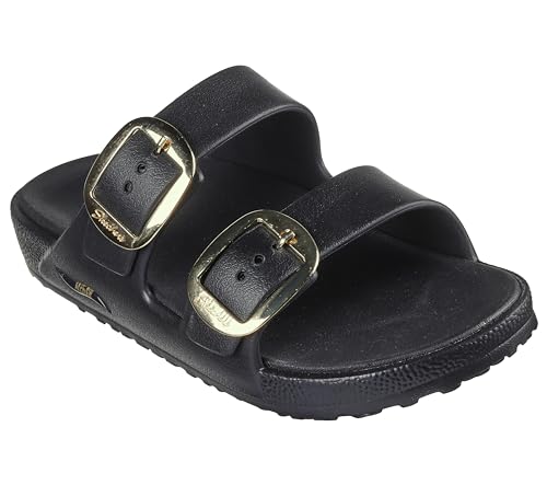 Skechers GEMÜTLICH SLIPPER DAMEN ARCH FIT CAL BREEZE-GOLD STAR SCHWARZ talla numeric_37 von Skechers