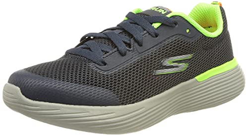 Skechers GO Run 400 V2 Omega Sneaker, Navy & Lime Textile/Orange Trim, 30 EU von Skechers