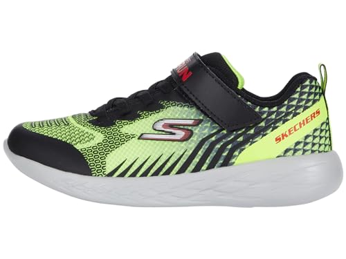 Skechers GO Run 600 BAXTUX Sneaker, Yellow & Black Mesh/Black Synthetic/Red Tri, 28 EU von Skechers