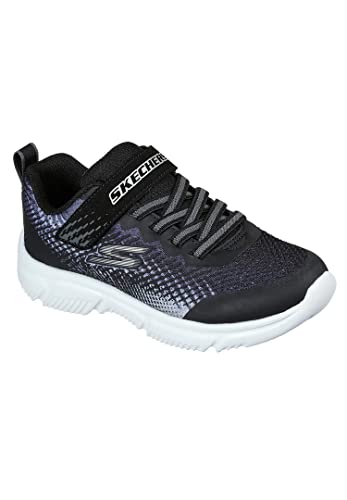 Skechers GO Run 650 NORVO Sneaker, Black & Gray Textile/Black Synthetic/Silver, 28.5 EU von Skechers