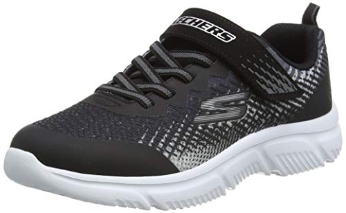 Skechers GO Run 650 NORVO Sneaker, Black & Gray Textile/Black Synthetic/Silver, 28.5 EU von Skechers