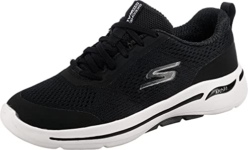 Skechers GO Walk Arch FIT MOT Damen,Frauen Schnürschuhe,Schnürer,Halbschuhe,Straßenschuhe,Freizeitschuhe,schnürschuhe,Woman,Schwarz,36 EU von Skechers