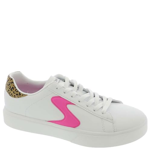Skechers Girl's Eden Lx Sneaker, Weiß/Leopard, 6 Big Kid von Skechers