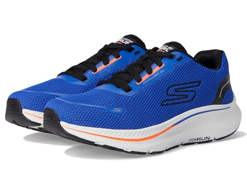 Skechers Go Run Consistent 2.0-Flight Crew Sneaker für Herren, Orange/Abendrot im Zickzackmuster (Sunset Chevron), 41.5 EU von Skechers