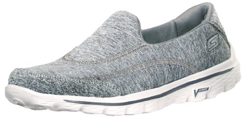 Skechers Go Walk 2 Spark Damen Wanderschuhe, grau meliert, 36.5 EU von Skechers