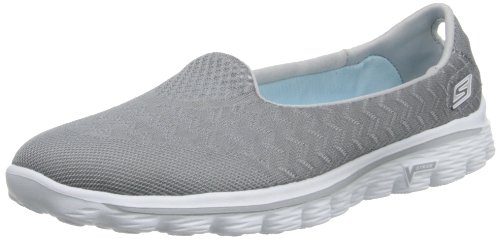 Skechers Go Walk 2 Spark Damen Wanderschuhe, grau meliert, 36.5 EU von Skechers