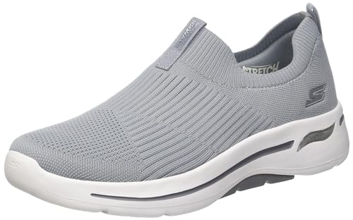 Skechers Damen Go Walk Arch Fit – ikonisch Sneakers, GRAU, 41 EU von Skechers