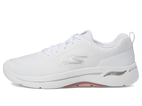 Skechers Go Walk Arch Fit - Uptown Summer White/Light Pink 10 B (M) von Skechers