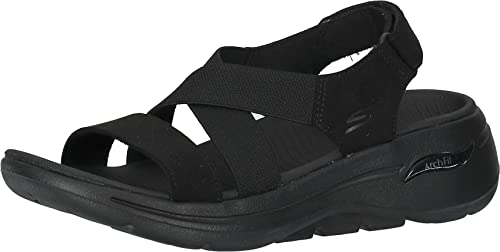 Skechers Go Walk Arch Fit Sandalen schwarz von Skechers