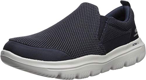 Skechers Herren Go Walk Evolution Ultra-einwandfrei Sneaker, Marineblau/Grau, 40 EU von Skechers