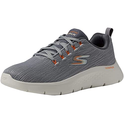 Skechers Go Walk Flex - Quota Herren Turnschuhe, Gray Textile Orange Trim, 39.5 EU Skechers Go Walk Flex - Quota Herren Turnschuhe, Gray Textile Orange Trim, 39.5 EU von Skechers
