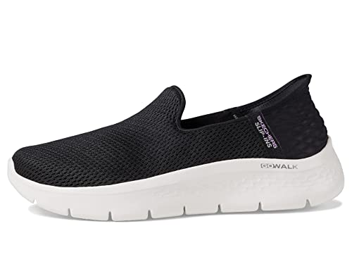 Skechers Damen Hands Free Slip-Ins Go Walk Flex-Relish Sneaker, Schwarz/Weiß, 40.5 EU von Skechers