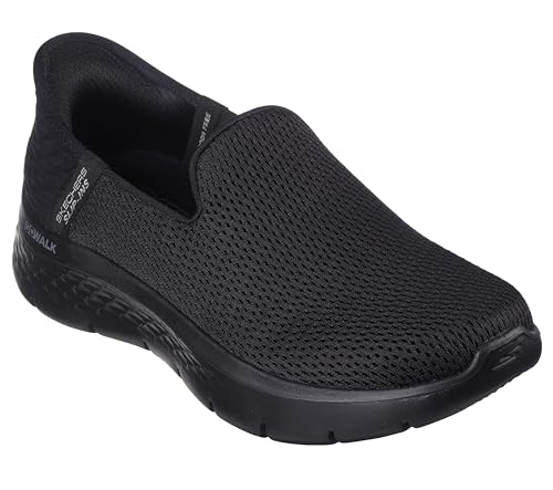 Skechers Damen Hands Free Slip-Ins Go Walk Flex-Relish Sneaker, Schwarz, 38 EU Weit von Skechers