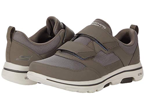 Skechers Herren Gowalk 5 Wistful – athletischer Netz-Performance-Wanderschuh mit Klettverschluss Sneaker, Khaki, 39.5 EU X-Weit von Skechers