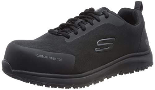 Skechers Herren 200090EC BLK Sneaker, Black Textile/Synthetic, 42 EU von Skechers