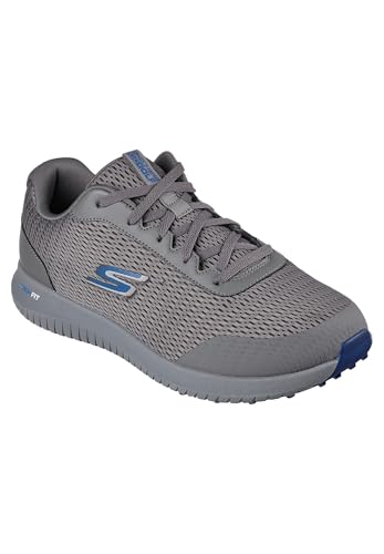 Skechers Herren GO Golf MAX 2 Fairway 3 Sneaker, Charcoal Textile/Navy Trim, 42 EU von Skechers