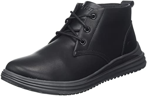 Skechers Herren 204670 Blk Sneaker, Black Leather, 42.5 EU von Skechers