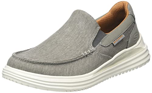 Skechers Herren 204785 TPE Lässige Schuhe, Taupe Canvas, 42 EU von Skechers