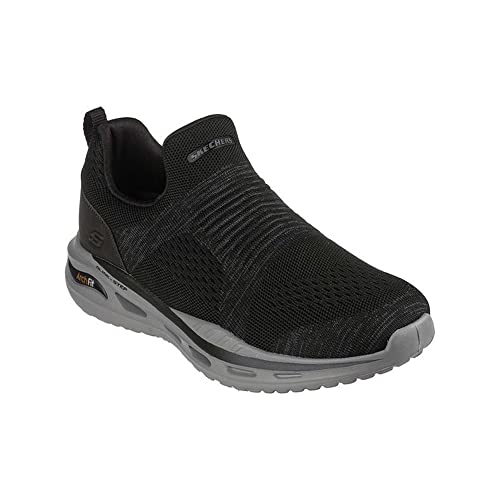 Skechers Herren 210431 BLK Sneaker, Black Knit/Synthetic, 42 EU von Skechers