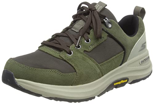 Skechers Herren 216106 Olbr Sneaker, Olive Suede Brown Textile, 40 EU von Skechers