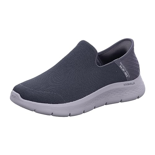 Skechers Herren GO Walk Flex Hausschuh, Dark Grey Textile, 39.5 EU von Skechers