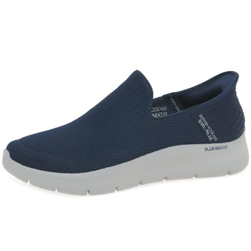 Skechers Herren GO Walk Flex Hausschuh, Navy Textile, 45.5 EU von Skechers