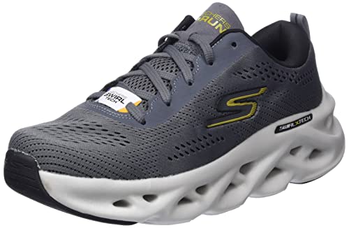 Skechers Herren Go Run Swirl Tech Sneaker, Anthrazit und Schwarz Textil-Synthetik, 41 EU Skechers Herren Go Run Swirl Tech Sneaker, Anthrazit und Schwarz Textil-Synthetik, 41 EU von Skechers