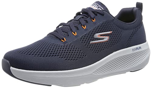 Skechers Herren 220324 Nvor Sneaker, Marineblau Textil Marineblau Synthetik Orange Trim, 39.5 EU von Skechers