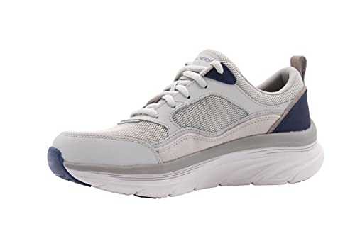 Skechers Herren 232363 TPNV Sneaker, Taupe Leather/Mesh/Navy Trim, 41 EU von Skechers