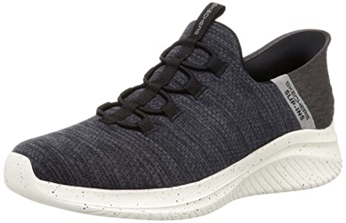 Skechers Herren Ultra Flex 3.0 Right Away Sneaker, Black Mesh/Trim, 39.5 EU von Skechers