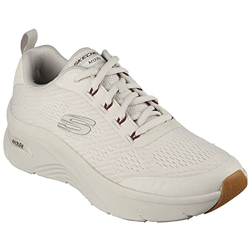 Skechers Herren Arch Fit D'Lux Sumner Sneaker, Off White Mesh Synthetik, 43 EU von Skechers