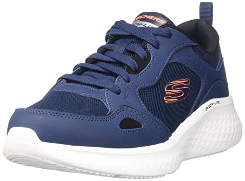 Skechers Herren 232592 NVY Sneaker, Marineblauer Duraleather Netzbesatz, 39 EU von Skechers