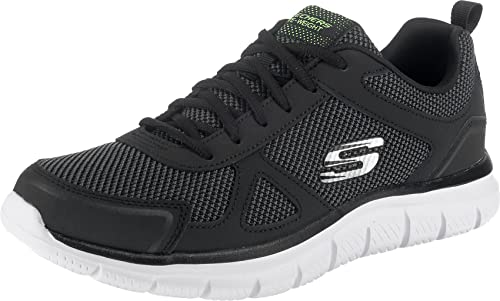 Skechers Herren Track-bucolo Sneakers, Schwarz Weiß, 44 EU von Skechers