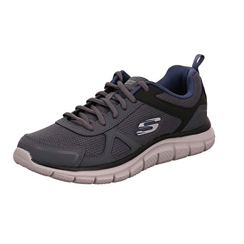 Skechers Herren Track-SCLORIC Running Shoes, Grey Navy, 42.5 EU von Skechers