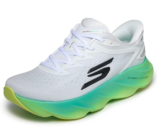 Skechers Herren Aero Burst Hands Free Slip-ins Sneaker, Weiß/Mehrfarbig Skechers Herren Aero Burst Hands Free Slip-ins Sneaker, Weiß/Mehrfarbig von Skechers