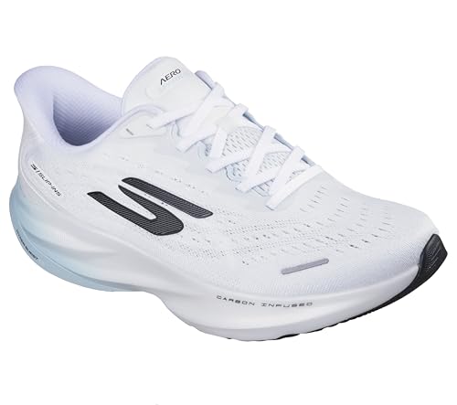 Skechers Herren Aero Spark Hands Free Slip-Ins Sneaker, Weiß/Hellblau, Größe 43 Skechers Herren Aero Spark Hands Free Slip-Ins Sneaker, Weiß/Hellblau, Größe 43 von Skechers