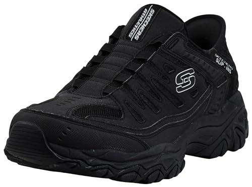 Skechers Herren Afterburn M Fit Ridgeburn Hands Free Slip In, Schwarz/Schwarz, 46 EU Skechers Herren Afterburn M Fit Ridgeburn Hands Free Slip In, Schwarz/Schwarz, 46 EU von Skechers