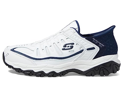 Skechers Herren Afterburn M. Fit Grill Captain Slip In Slipper, weiß/Marineblau, 40 EU X-Weit von Skechers