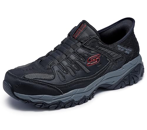 Skechers Herren Afterburn M. Fit Ridgeburn Hands Free Slip-in Slipper, Schwarz/Dunkelgrau, 42.5 EU X-Weit Skechers Herren Afterburn M. Fit Ridgeburn Hands Free Slip-in Slipper, Schwarz/Dunkelgrau, 42.5 EU X-Weit von Skechers