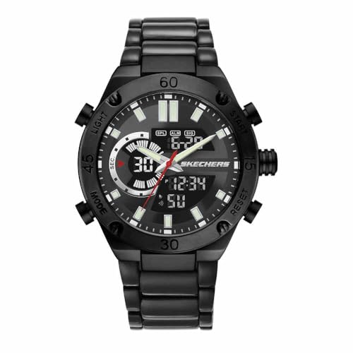 Skechers Herren Analog Quarz Uhr mit Legierter Stahl Armband SR5158 von Skechers