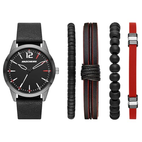 Skechers Herren Analog Quarz Uhr mit Polyurethan Armband SR9066 Skechers Herren Analog Quarz Uhr mit Polyurethan Armband SR9066 von Skechers